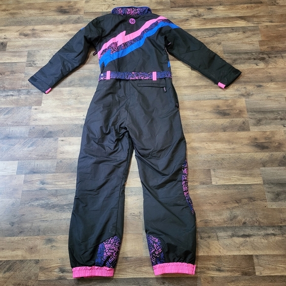 Tipsy Elves Women's Retro Insulated Waterproof One Piece Jumpsuit Size Medium - Picture 9 of 11